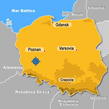 polonia map